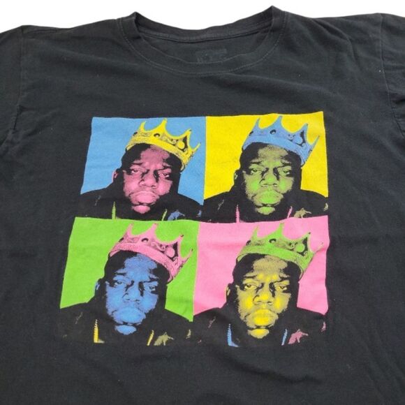 Notorious B.I.G Top Size 2X Biggie Smalls Rap Tee Graphic Tee Notorious BIG Tee - Picture 3 of 7